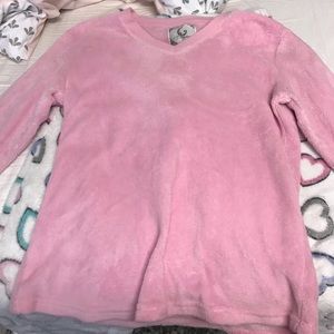 Fuzzy Heart Pajama Set